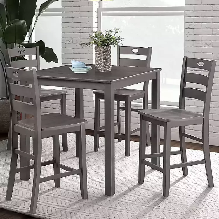 Wood Brooke 5-pc. Counter Height Set>Kirklands Home Best Sale