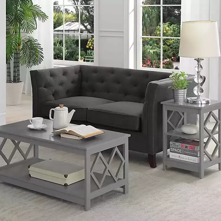 gray_wood_diamond_tier_accent_table_5.webp Wood Diamond 2-Tier Accent Table>Kirklands Home New