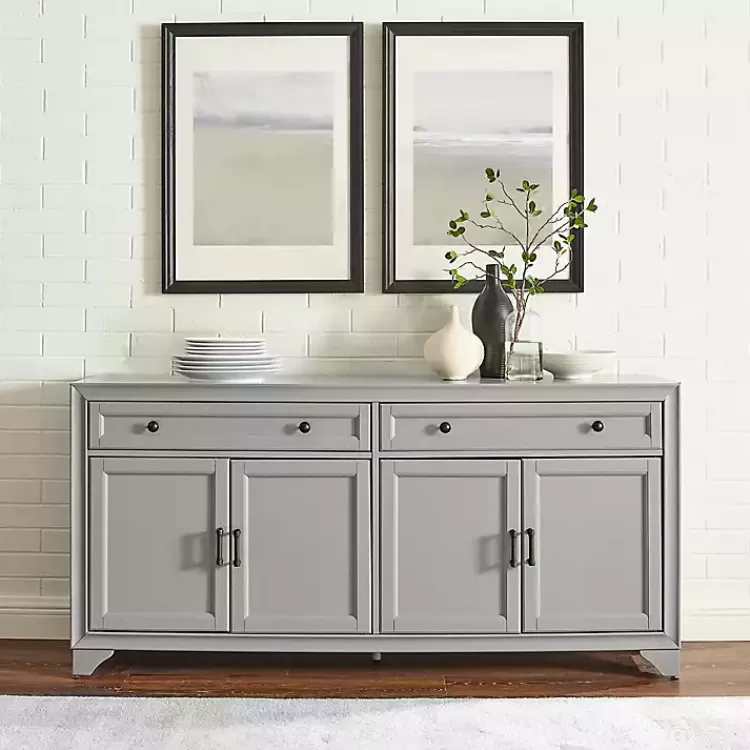 gray_wood_door_sideboard_cabinet_3.webp Wood 4-Door Sideboard Cabinet>Kirklands Home Discount