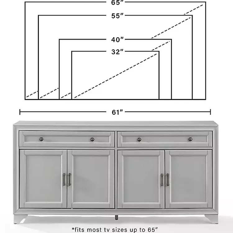 gray_wood_door_sideboard_cabinet_4.webp Wood 4-Door Sideboard Cabinet>Kirklands Home Discount