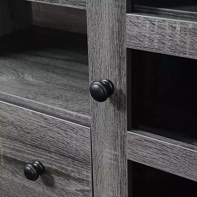 gray_wood_door_windowpane_media_cabinet_4.webp Wood 2-Door Windowpane Media Cabinet>Kirklands Home Fashion
