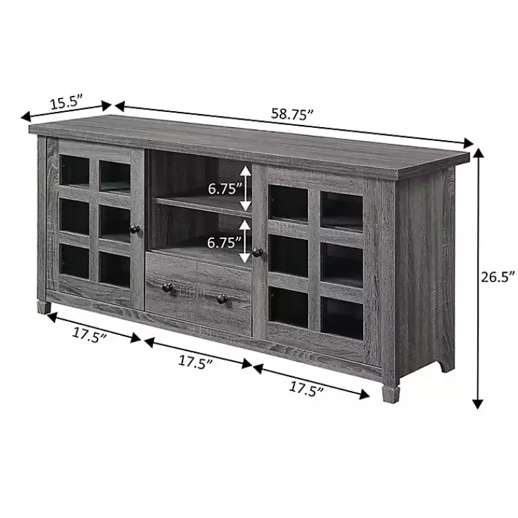 gray_wood_door_windowpane_media_cabinet_5.webp Wood 2-Door Windowpane Media Cabinet>Kirklands Home Fashion