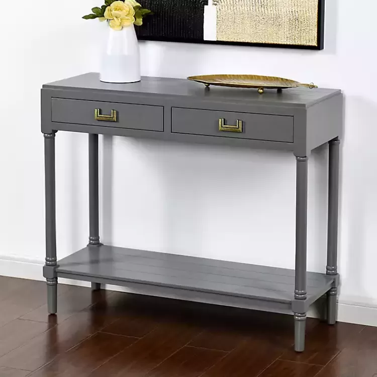 Wood 2-Drawer Layla Console Table>Kirklands Home Shop