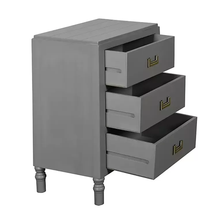 gray_wood_drawer_layla_nightstand_4.webp Wood 3-Drawer Layla Nightstand>Kirklands Home New