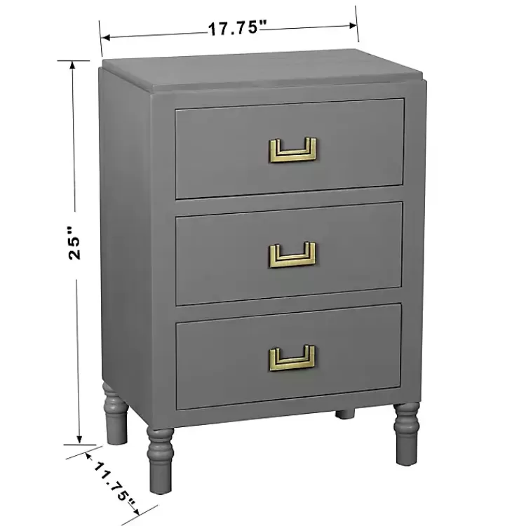 gray_wood_drawer_layla_nightstand_7.webp Wood 3-Drawer Layla Nightstand>Kirklands Home New