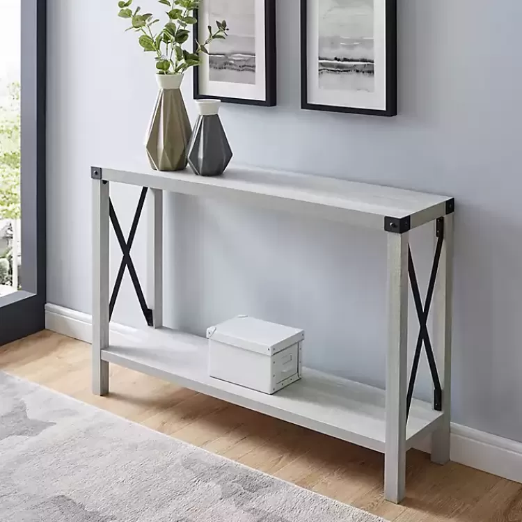 Wood Farmhouse Console Table>Kirklands Home Discount
