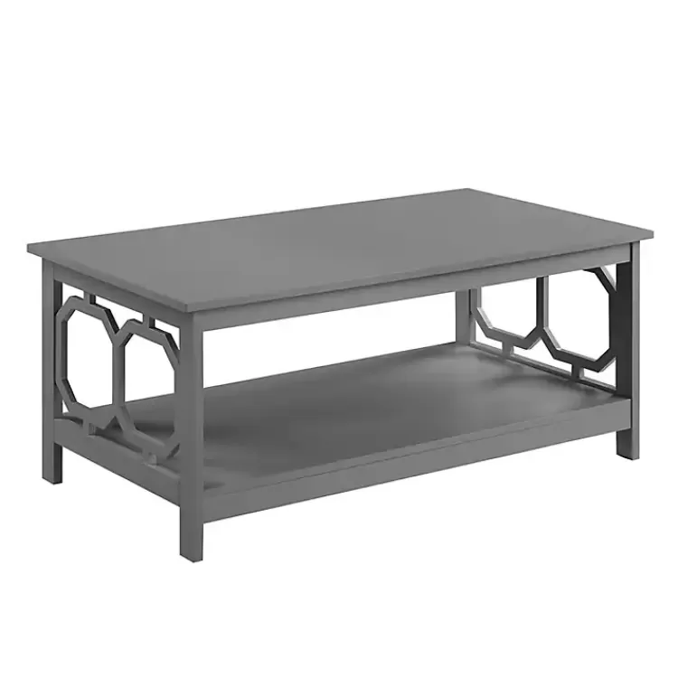 Wood Geometric Sides Coffee Table>Kirklands Home Store