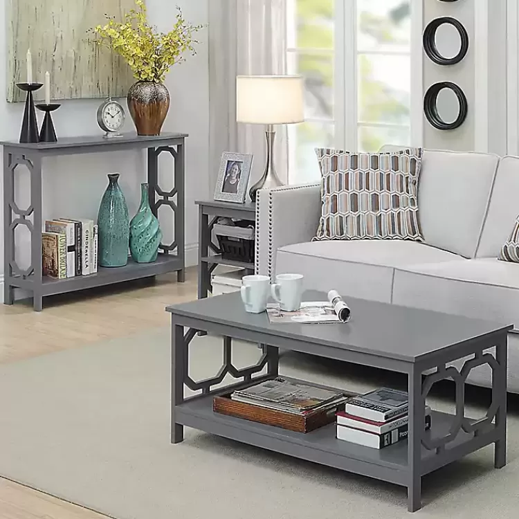 gray_wood_geometric_sides_coffee_table_4.webp Wood Geometric Sides Coffee Table>Kirklands Home Store