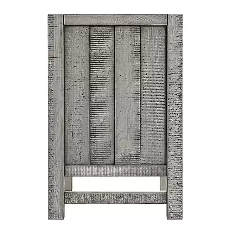 gray_wood_open_shelf_nightstand_3.webp Wood Open Shelf Nightstand>Kirklands Home Clearance