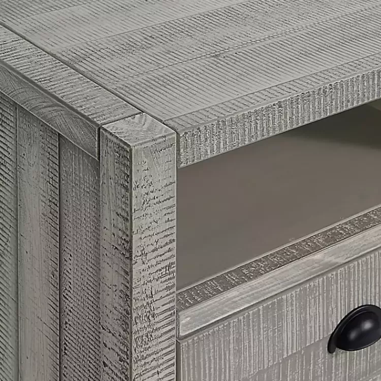 gray_wood_open_shelf_nightstand_5.webp Wood Open Shelf Nightstand>Kirklands Home Clearance
