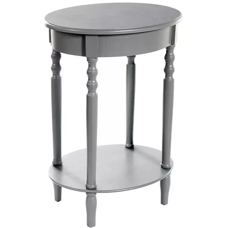 Wood Oval Emily Accent Table>Kirklands Home Shop