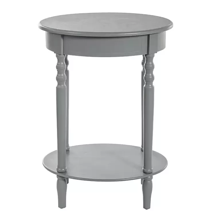 gray_wood_oval_emily_accent_table_2.webp Wood Oval Emily Accent Table>Kirklands Home Shop