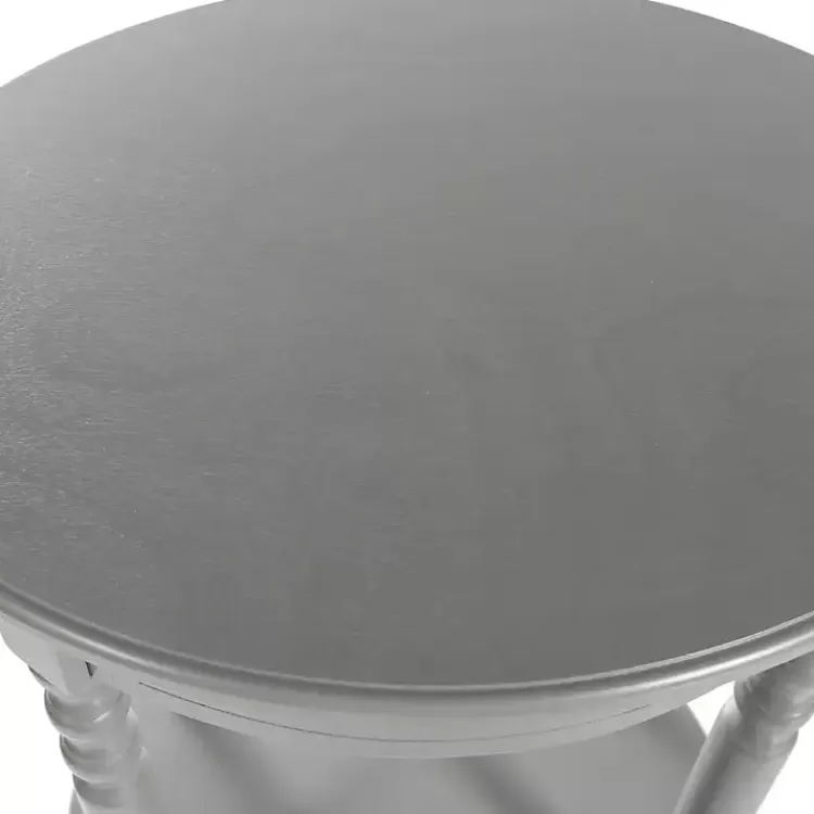 gray_wood_oval_emily_accent_table_5.webp Wood Oval Emily Accent Table>Kirklands Home Shop