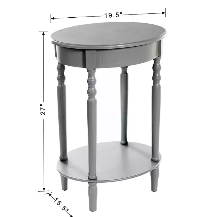gray_wood_oval_emily_accent_table_6.webp Wood Oval Emily Accent Table>Kirklands Home Shop