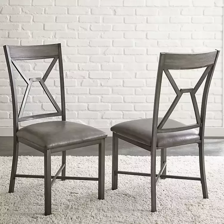 gray_wood_upholstered_pc_dining_set_4.webp Gray Wood Upholstered 5-pc. Dining Set>Kirklands Home Hot