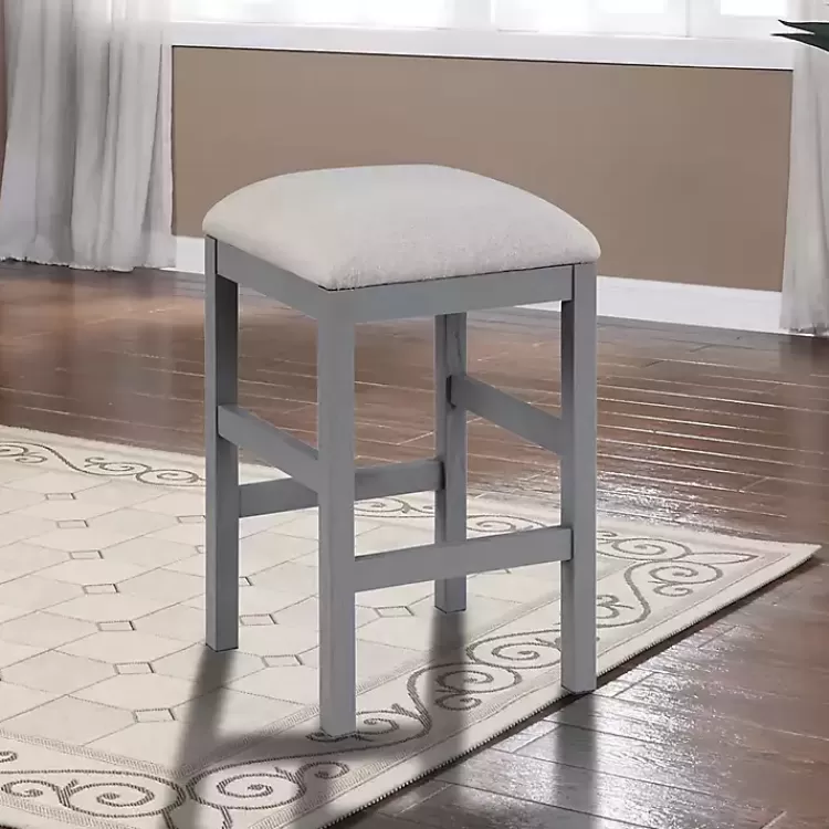gray_wood_upholstered_seat_pc_counter_stool_set_3.webp Wood Upholstered Seat 2-pc. Counter Stool Set>Kirklands Home Clearance
