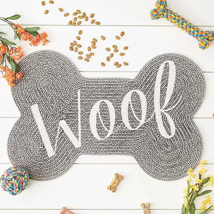 gray_woof_bone_pet_bowl_mat_6.webp Gray Woof Bone Pet Bowl Mat>Kirklands Home Discount