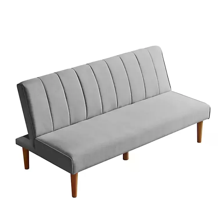gray_woven_channel_convertible_sofa_7.webp Woven Channel Convertible Sofa>Kirklands Home Outlet