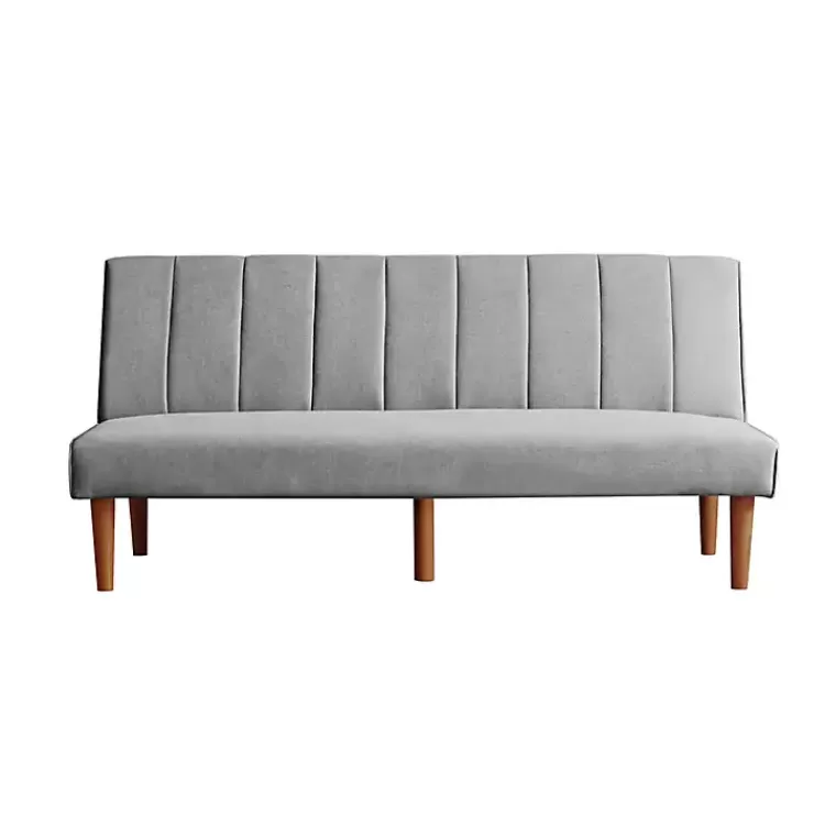 gray_woven_channel_convertible_sofa_8.webp Woven Channel Convertible Sofa>Kirklands Home Outlet