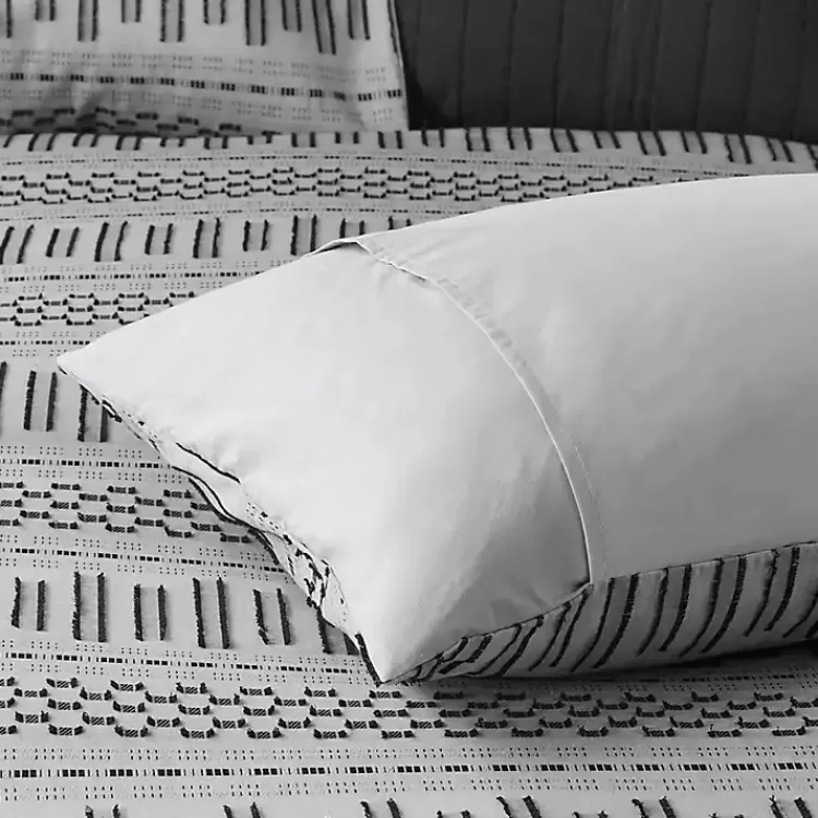 gray_woven_jacquard_california_king_comforter_set_4.webp Woven Jacquard California King Comforter Set>Kirklands Home Clearance