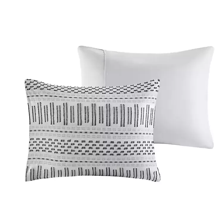 gray_woven_jacquard_california_king_comforter_set_5.webp Woven Jacquard California King Comforter Set>Kirklands Home Clearance
