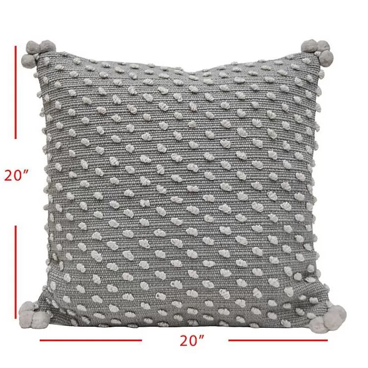 gray_woven_knots_outdoor_pillow_3.webp Woven Knots Outdoor Pillow>Kirklands Home Best Sale