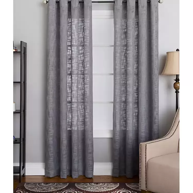 Woven Single Curtain Panel, 84 in.>Kirklands Home New