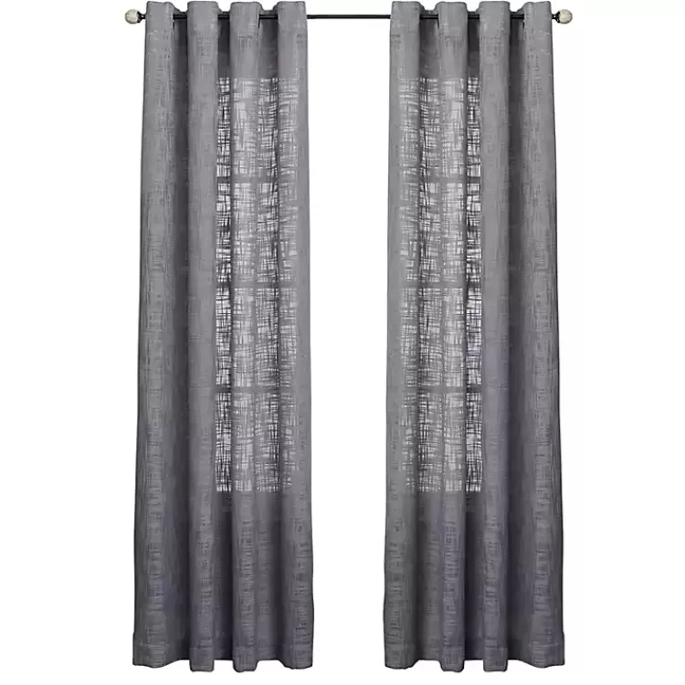 Woven Single Curtain Panel, 84 in.>Kirklands Home New