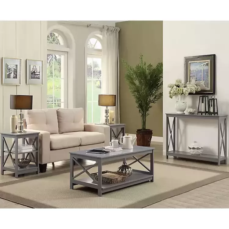 gray_xframe_single_shelf_coffee_table_3.webp X-Frame Single Shelf Coffee Table>Kirklands Home Cheap