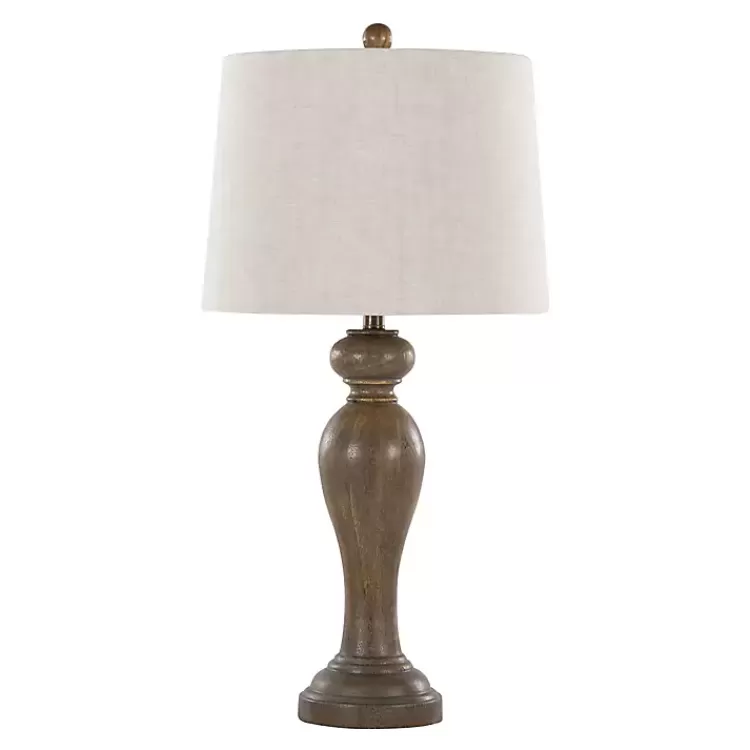 graybrown_spindle_table_lamps_set_of__2.webp Gray-Brown Spindle Table Lamps, Set of 2>Kirklands Home Cheap