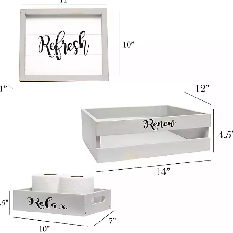 wash 3-pc. Bathroom Accessories Set>Kirklands Home Clearance