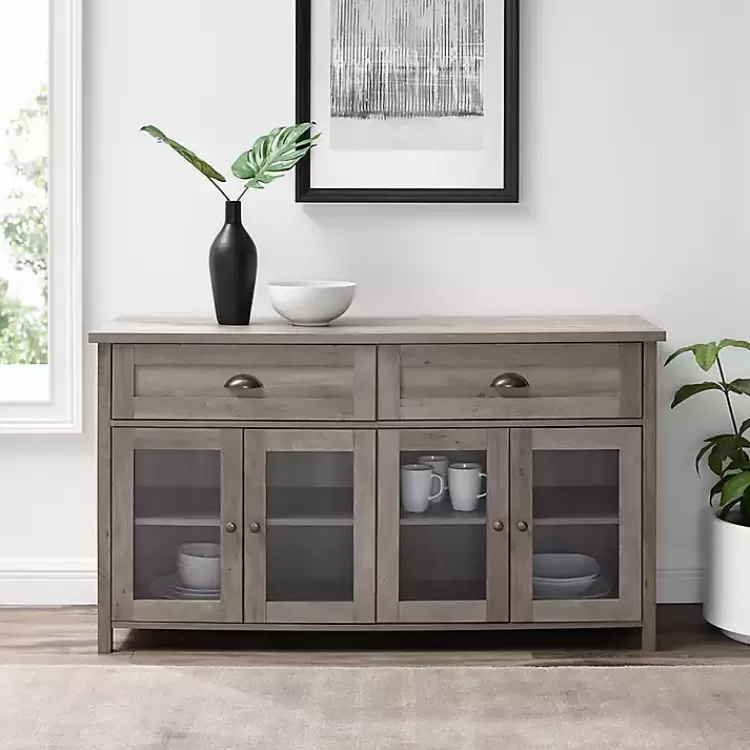 wash Rustic Glass Front Sideboard>Kirklands Home Best