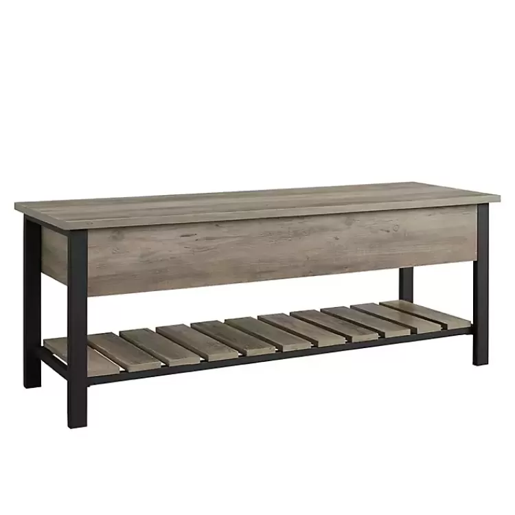 graywashed_lifttop_storage_bench_4.webp washed Lift-Top Storage Bench>Kirklands Home Sale