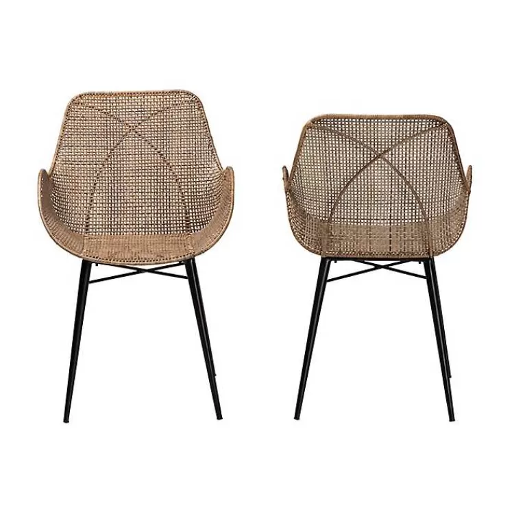 Graywashed Metal Flared Dining Chairs, Set of 2>Kirklands Home Store
