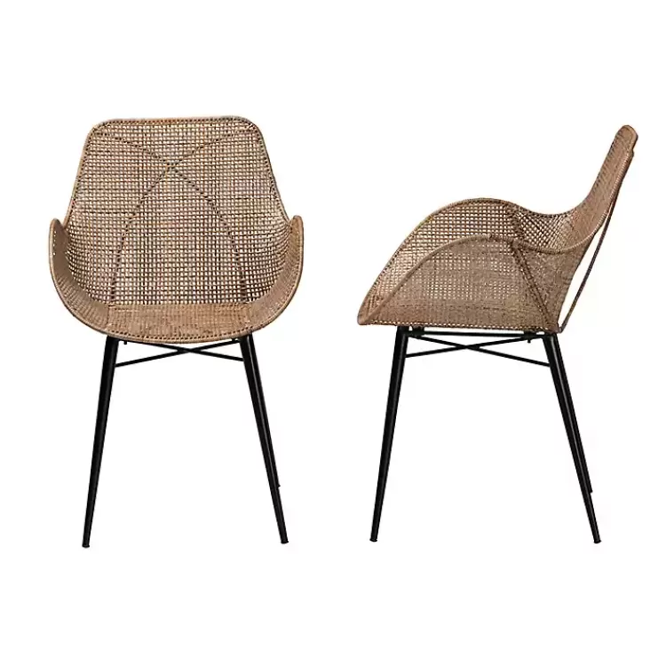 graywashed_metal_flared_dining_chairs_set_of__2.webp Graywashed Metal Flared Dining Chairs, Set of 2>Kirklands Home Store