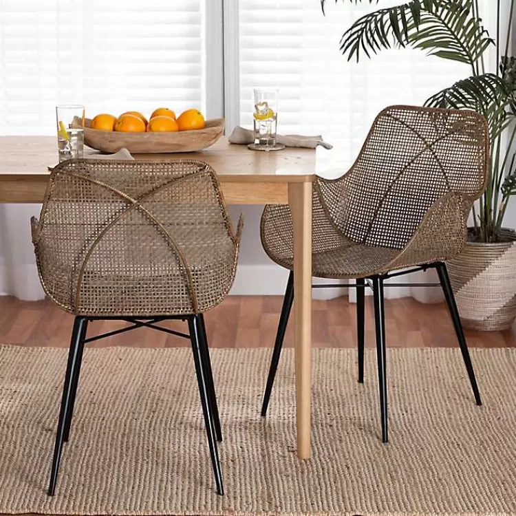 graywashed_metal_flared_dining_chairs_set_of__6.webp Graywashed Metal Flared Dining Chairs, Set of 2>Kirklands Home Store