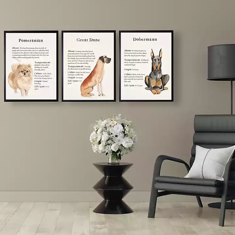 Great Dane Facts Framed Wall Plaque>Kirklands Home Hot