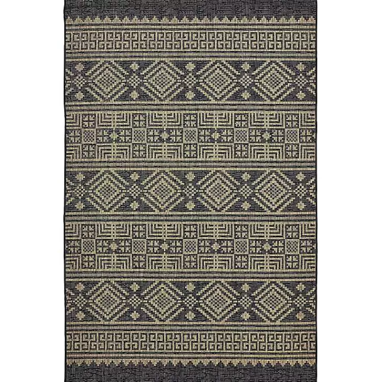 Greek Key Sun Shower Outdoor Area Rug, 7x9>Kirklands Home Flash Sale