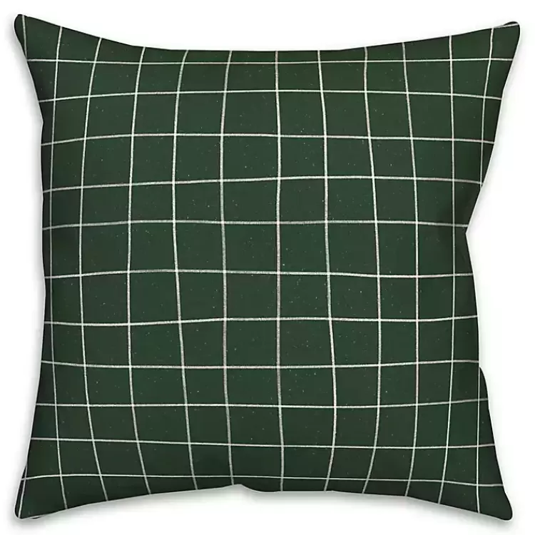& White Grid Indoor/Outdoor Pillow>Kirklands Home Flash Sale