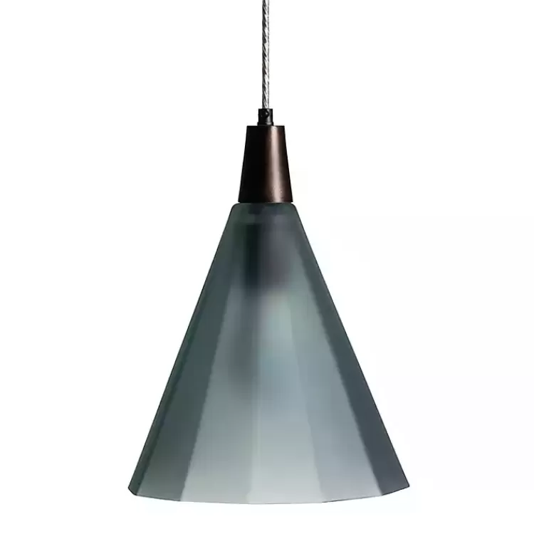 Bronze Glass Ombre Wide Taper Pendant Lamp>Kirklands Home Sale