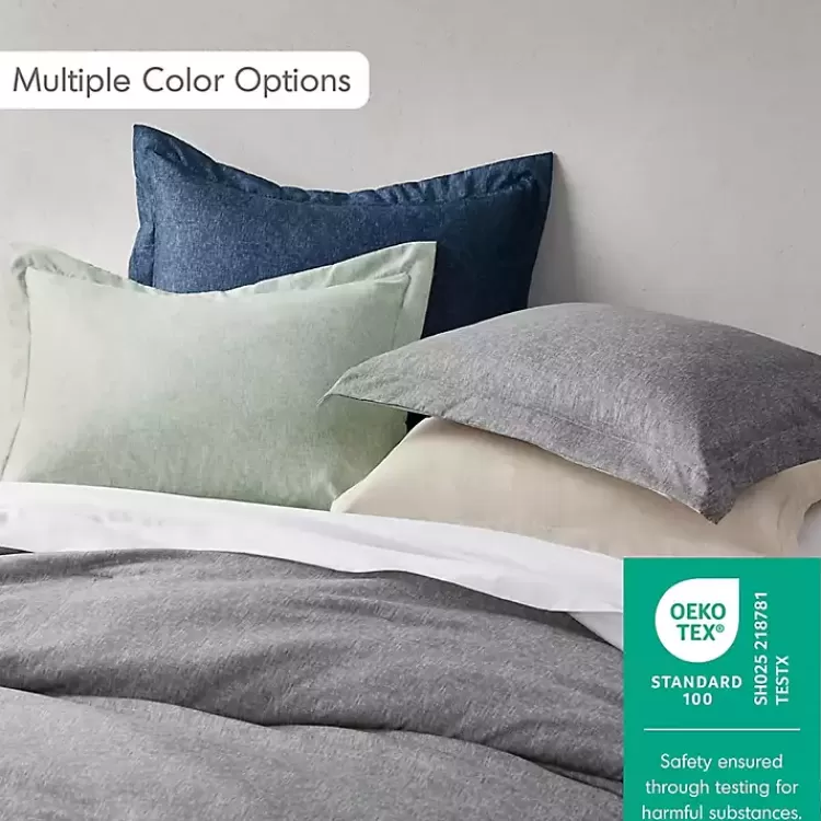 green_chambray_pc_king_comforter_set_5.webp Chambray 3-pc. King Comforter Set>Kirklands Home Flash Sale
