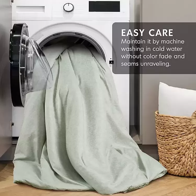green_chambray_pc_king_comforter_set_6.webp Chambray 3-pc. King Comforter Set>Kirklands Home Flash Sale