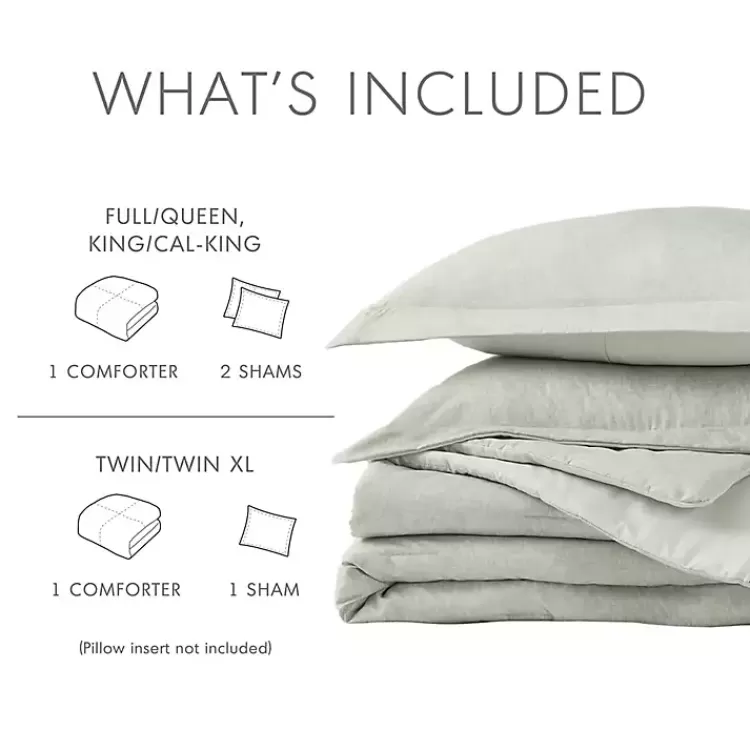 green_chambray_pc_king_comforter_set_7.webp Chambray 3-pc. King Comforter Set>Kirklands Home Flash Sale