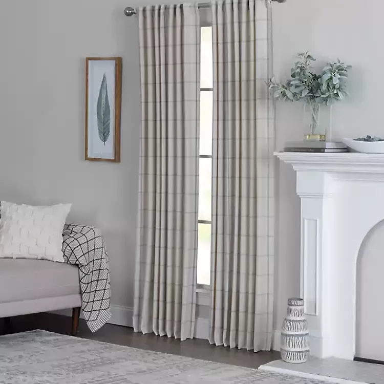 green_checkered_single_curtain_panel__in_5.webp Green Checkered Single Curtain Panel, 84 in.>Kirklands Home Cheap