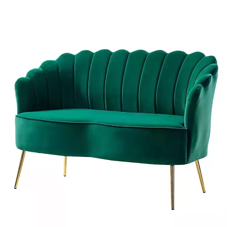 Donata Velvet Tufted Loveseat>Kirklands Home New