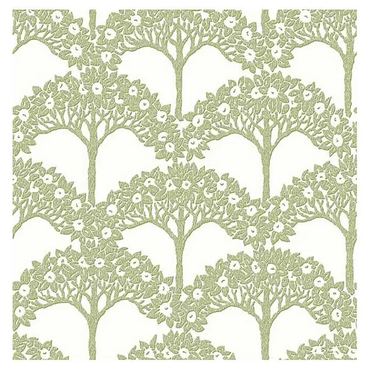Green Flowering Trees Peel & Stick Wallpaper>Kirklands Home Cheap