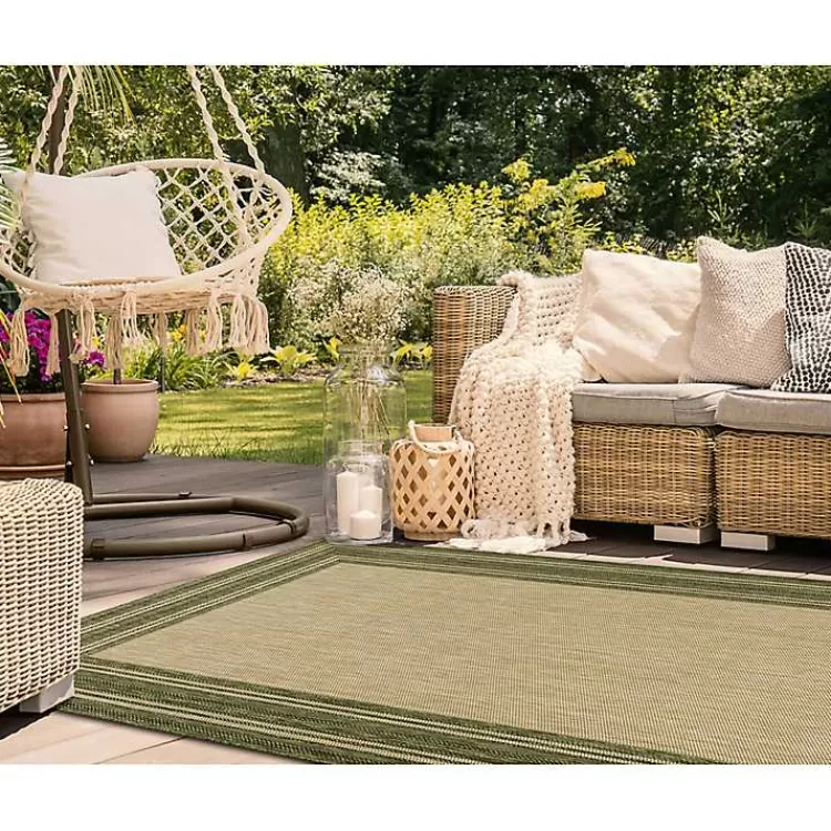 green_framed_border_outdoor_area_rug_x_6.webp Green Framed Border Outdoor Area Rug, 4x7>Kirklands Home Discount