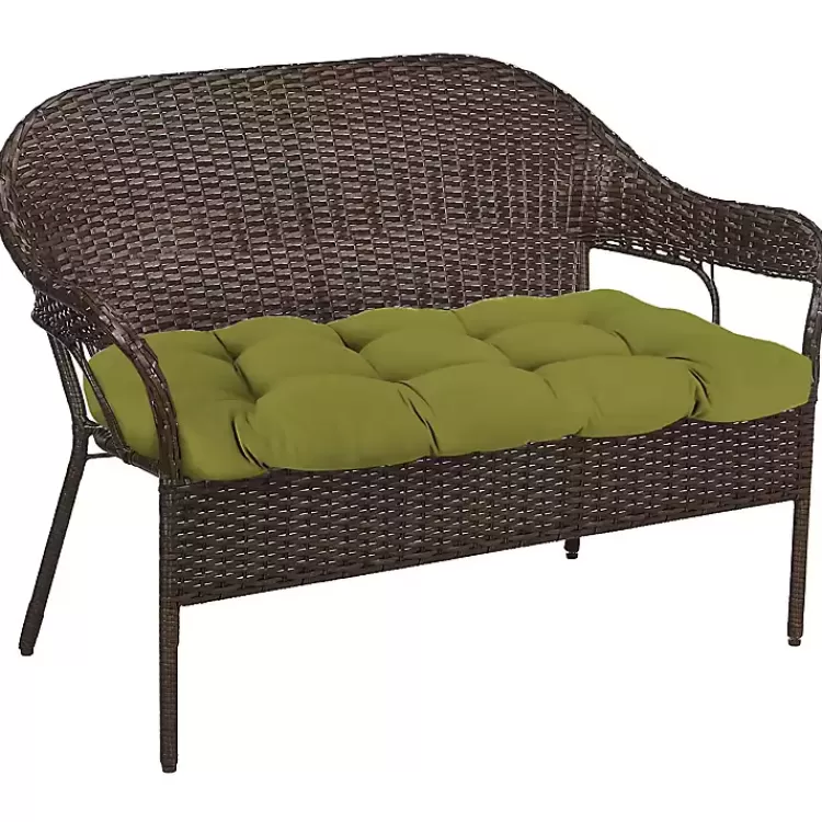 green_french_edge_outdoor_wicker_settee_cushion_4.webp French Edge Outdoor Wicker Settee Cushion>Kirklands Home Flash Sale