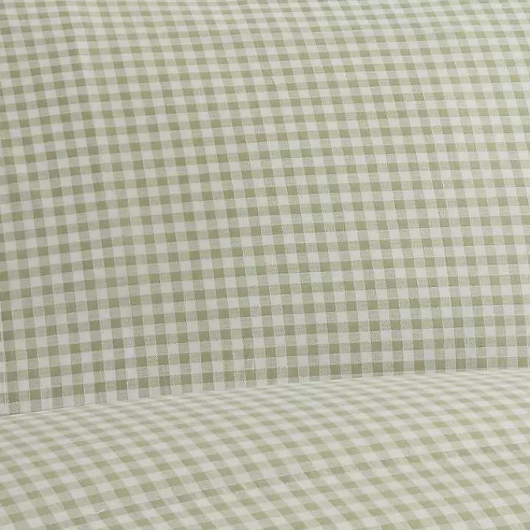 green_gingham_pc_queen_sheet_set_2.webp Gingham 4-pc. Queen Sheet Set>Kirklands Home Flash Sale