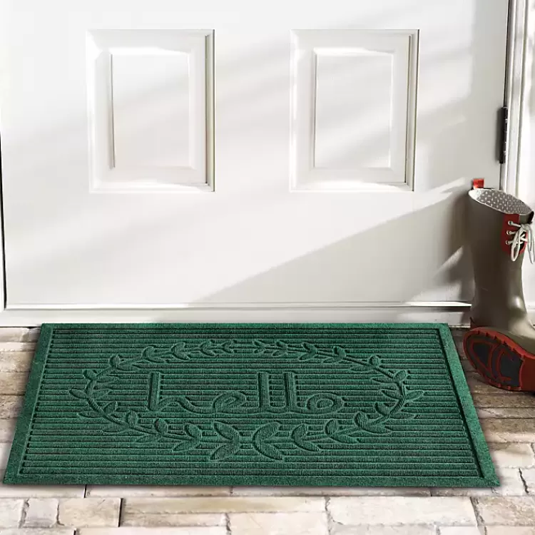 Hello Ribbed Durable Doormat>Kirklands Home Shop